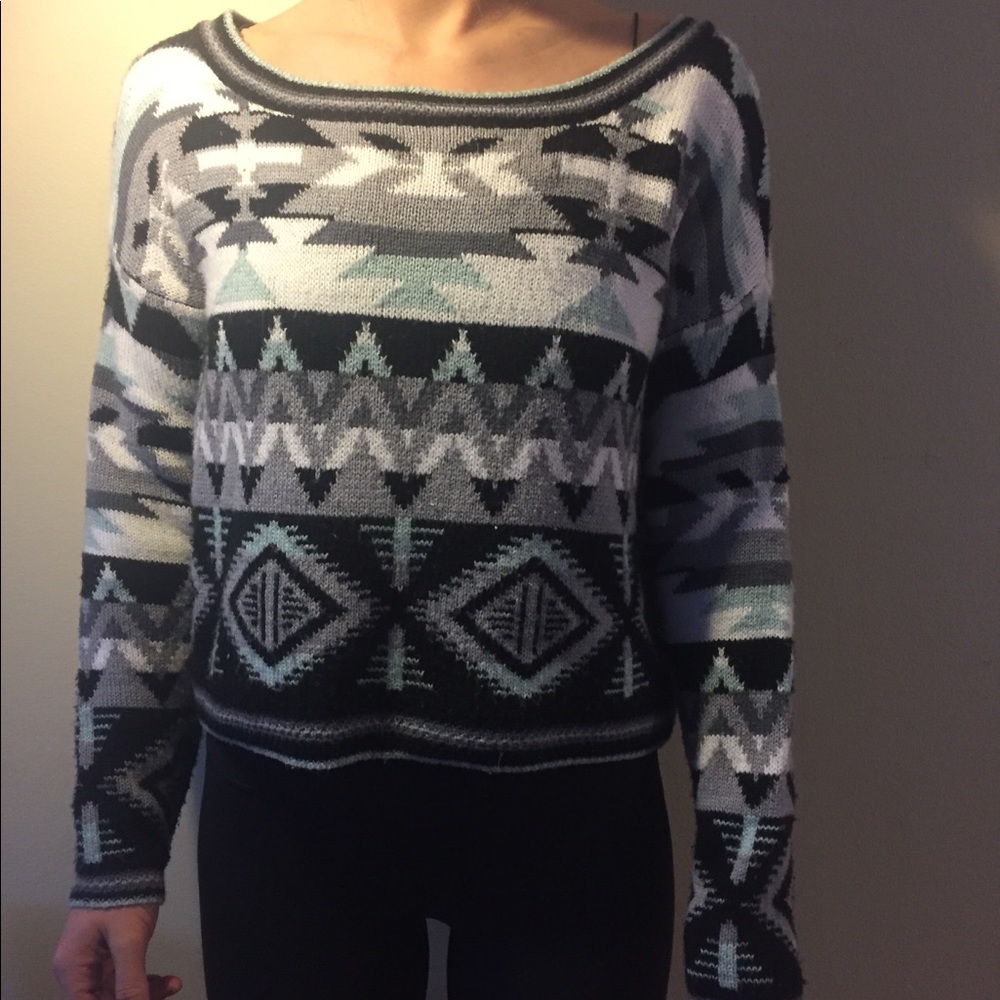 Geometric sweater!